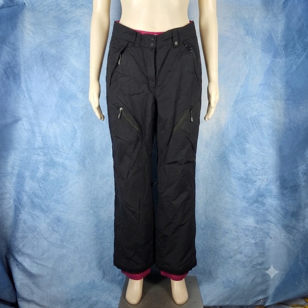 Polar Edge Silver Series Snow Pants Womens Medium Black Ski Snowboard 6000mm